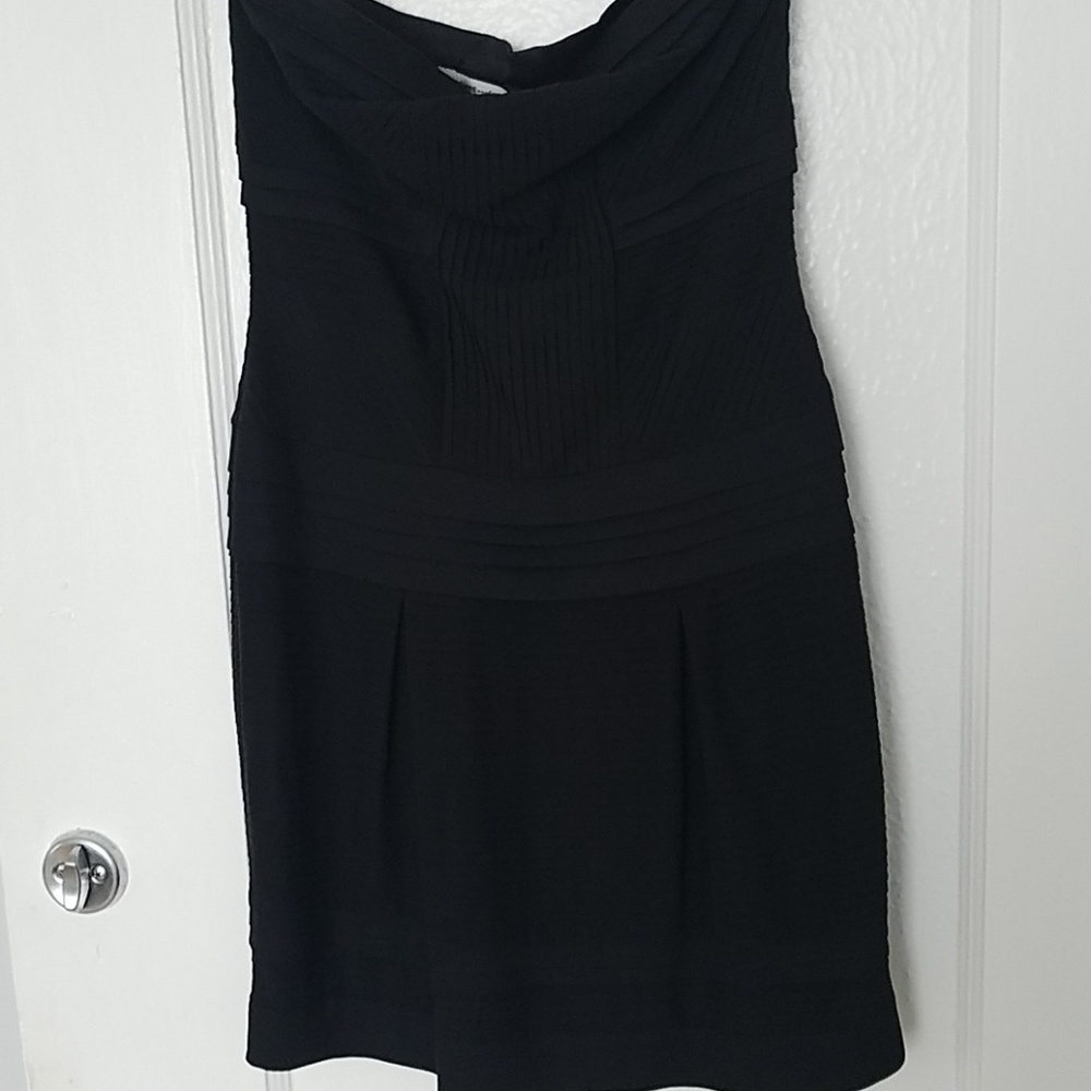 DVF strapless silk dress